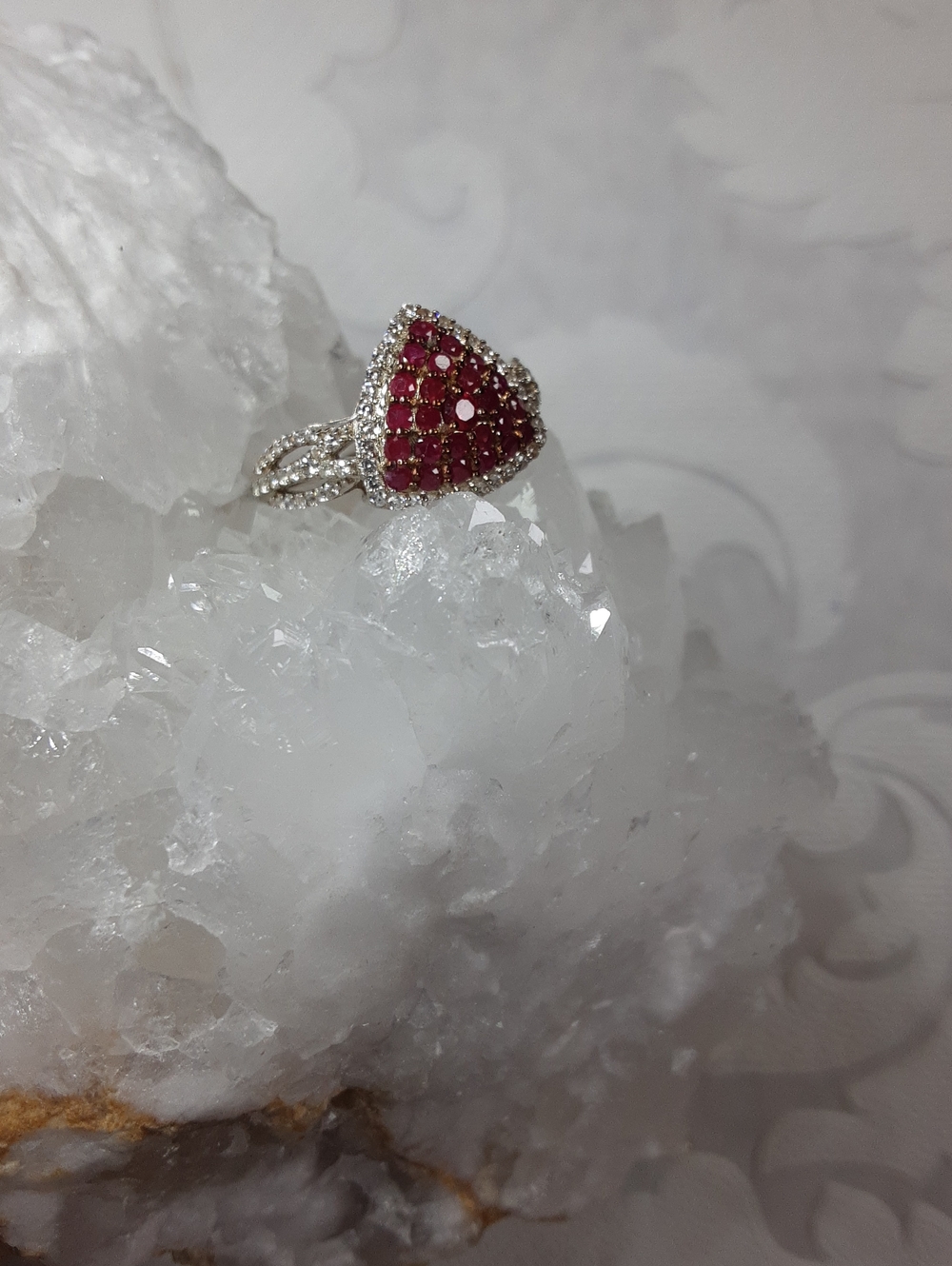 925 ruby ring - Picture 2 of 4